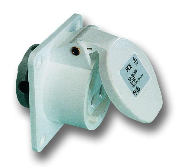 PCE WCD inbouw CEE 16A - 42V 2P - IP44 - 12h - wit